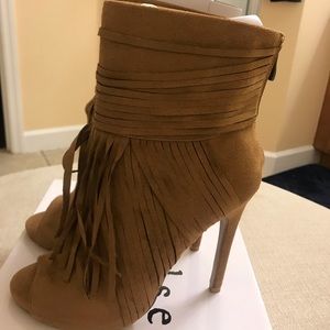 Brand new peep toe Chelsea and Zoe booties